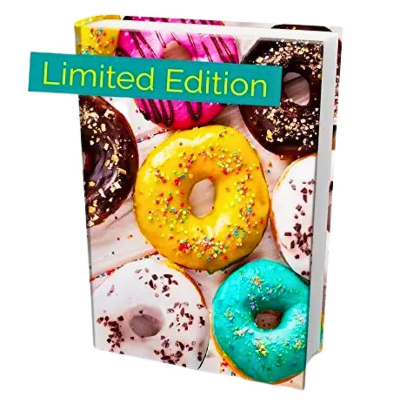 Book Sox Stretchable Book Cover Donuts Fits Most Hardcover Textbooks up to 9x11 Adhesive-Free Nylon Fabric School Book Protector. Easy to Put On Washable & Reusable Jacket - Image 1